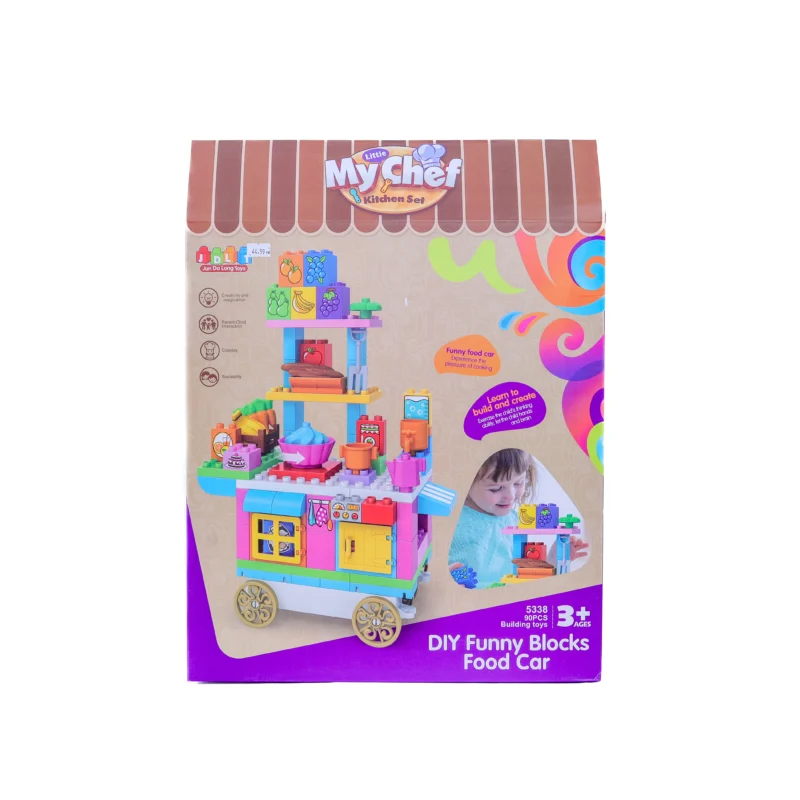 diy funny blocks food car little my chef kitchen set building toys twinkle town hamilton