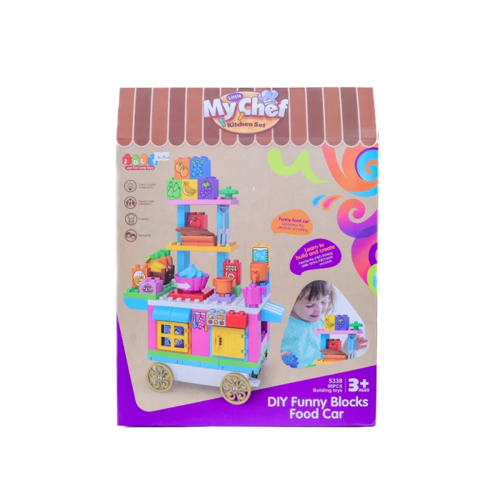 diy funny blocks food car little my chef kitchen set building toys twinkle town hamilton