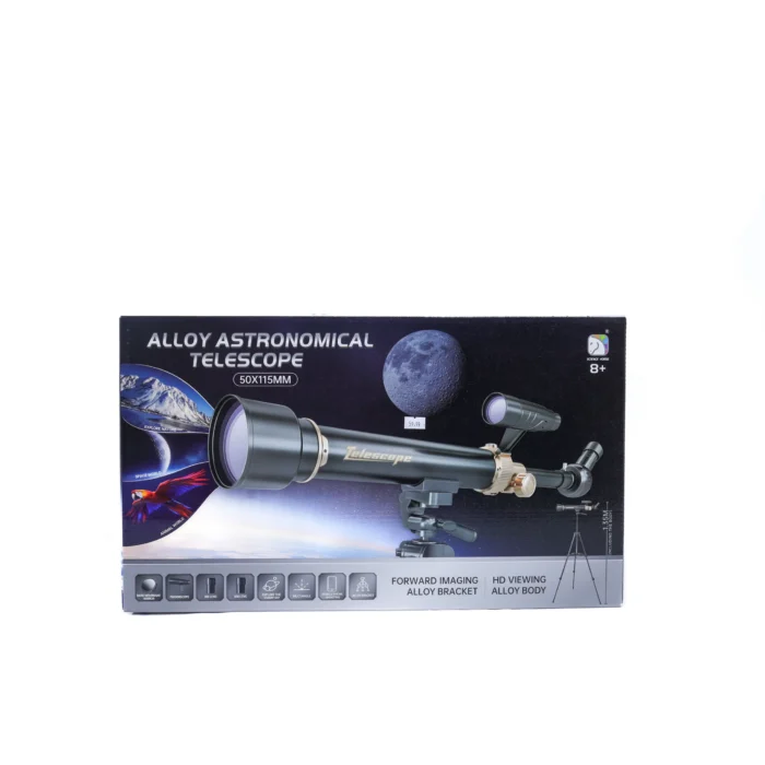 alloy astronomical telescope 50x115mm kids telescope educational toy twinkle town hamilton