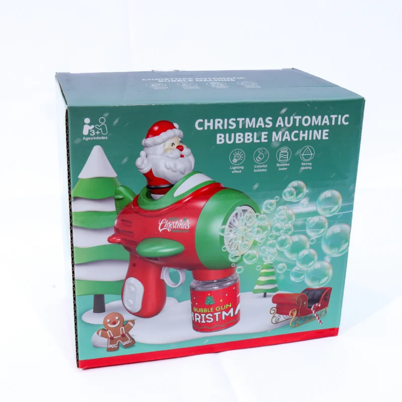 christmas automatic bubble machine santa bubble toy twinkle town hamilton