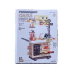 Teppanyaki grill cooking play set 83 piece kitchen cart from Twinkle Town Hamilton