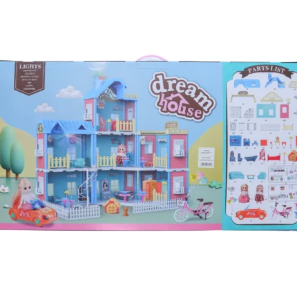 Dream house dollhouse play set with lights multi level villa from Twinkle Town Hamilton