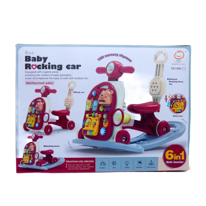 Baby rocking car walker 6-in-1 multi-function ride-on toy from Twinkle Town Hamilton