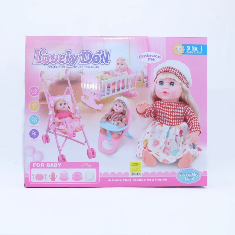 lovely doll 3 in 1 baby play set kids twinkle town hamilton