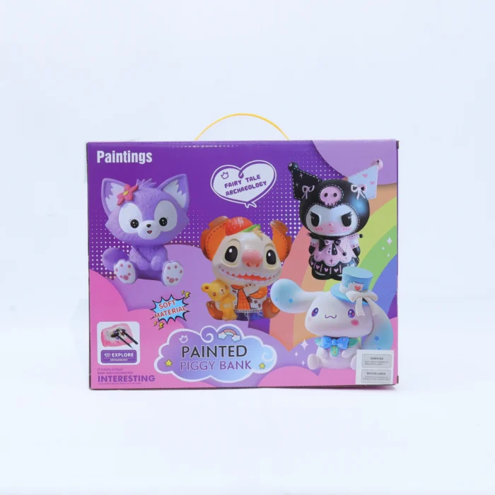 EOS_7799 painted piggy bank diy creative set kids twinkle town hamilton