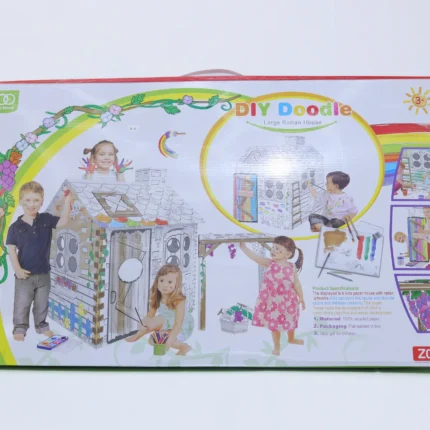 diy doodle large rattan house kids creative play tent twinkle town hamilton