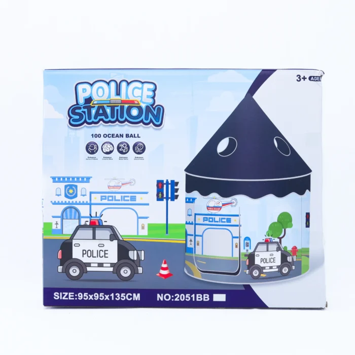 EOS_7856 police station play tent kids with ocean balls