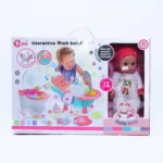 interactive wash bath doll playset hada bebe kids toy