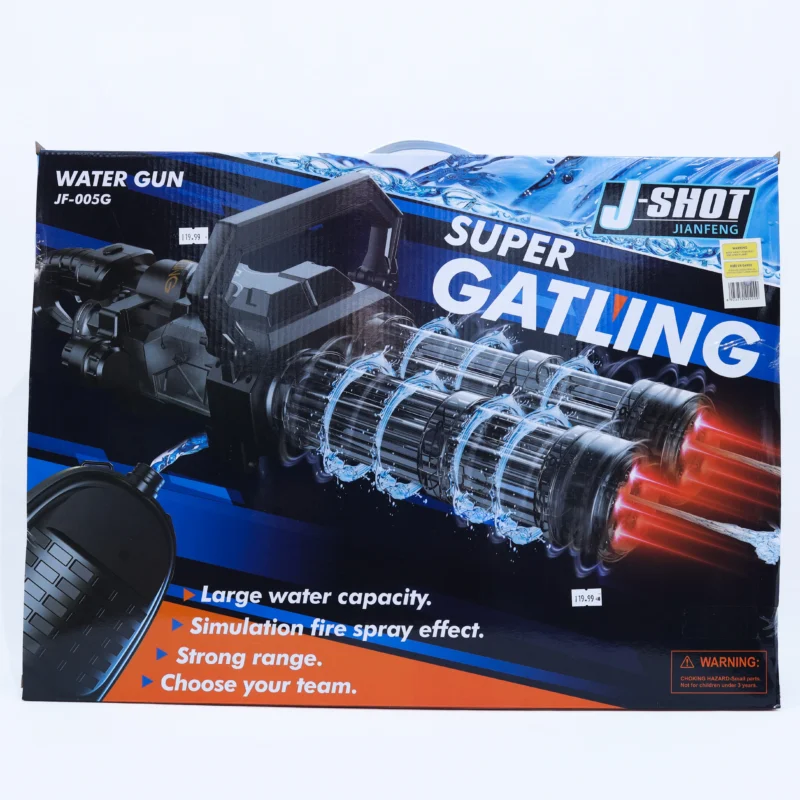 j-shot super gatling water gun high capacity strong spray twinkle town hamilton
