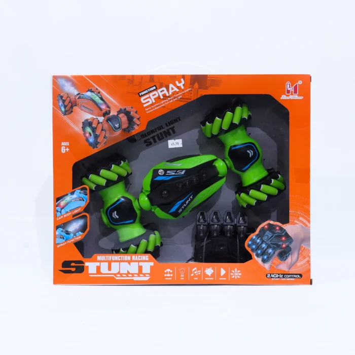 EOS_7940 green stunt rc car spray light remote control