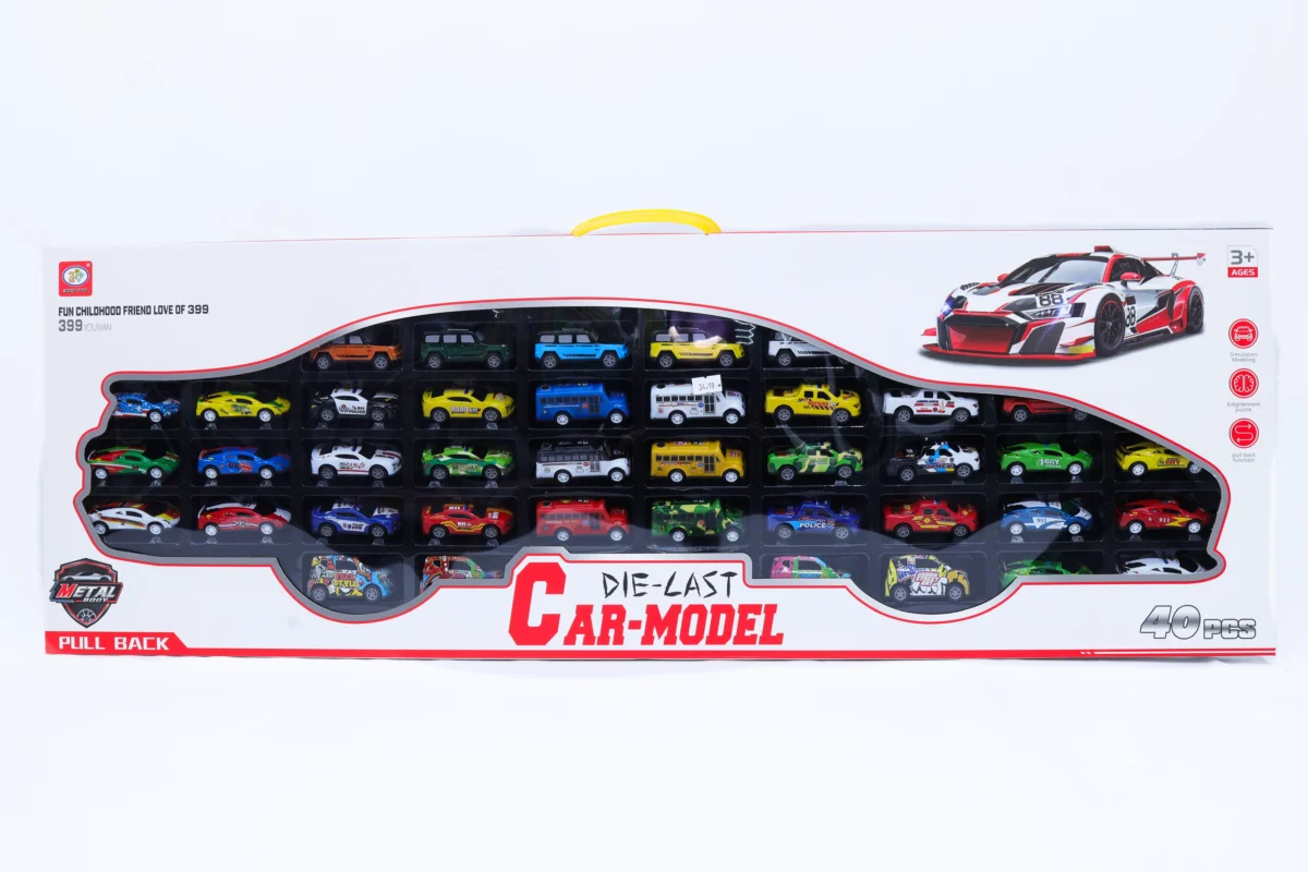die cast pull back car model set 40 pieces