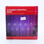 christmas rubber ring led lights curtain
