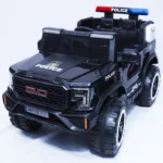 kids ride on police car black