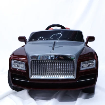 burgundy silver luxury kids ride on car electric