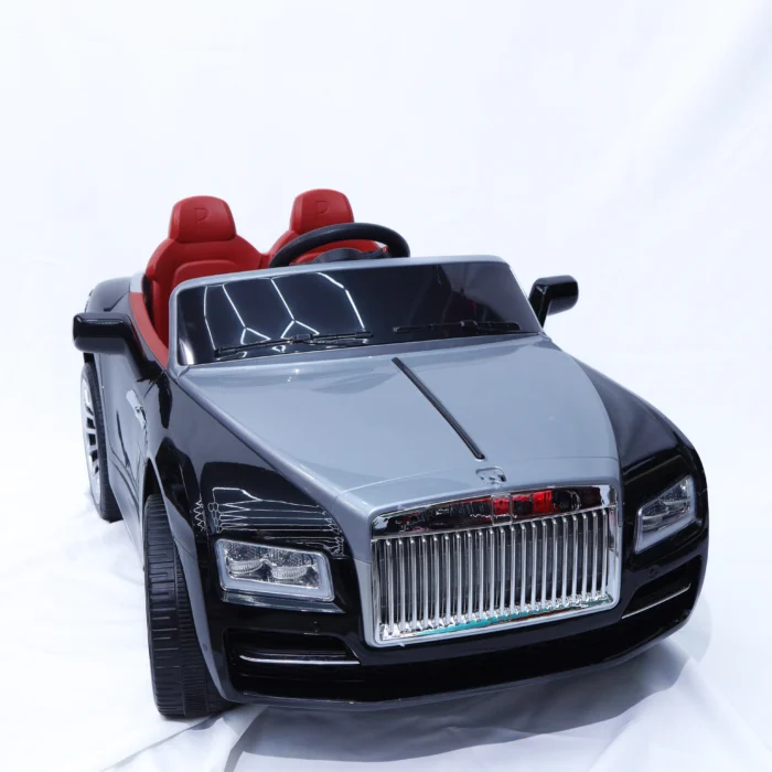 black and silver luxury kids ride on car electric