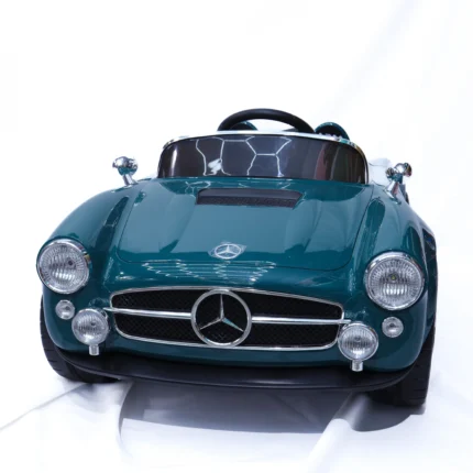 green classic kids ride on car luxury electric