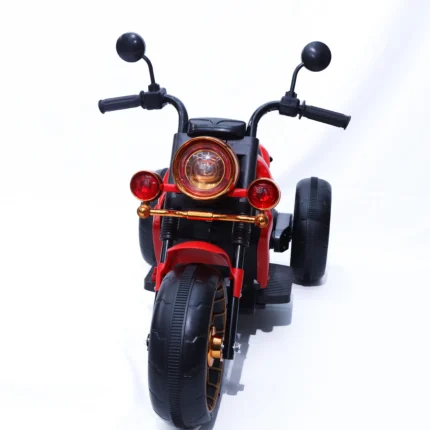 red kids electric trike ride on motorcycle