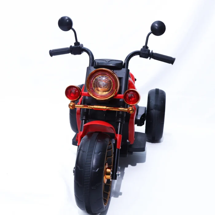 red kids electric trike ride on motorcycle