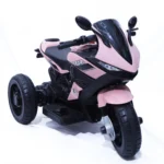 Pink kids electric ride-on motorcycle trike for ages 3–7