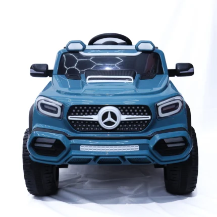 Blue kids electric ride-on SUV car for ages 3–7