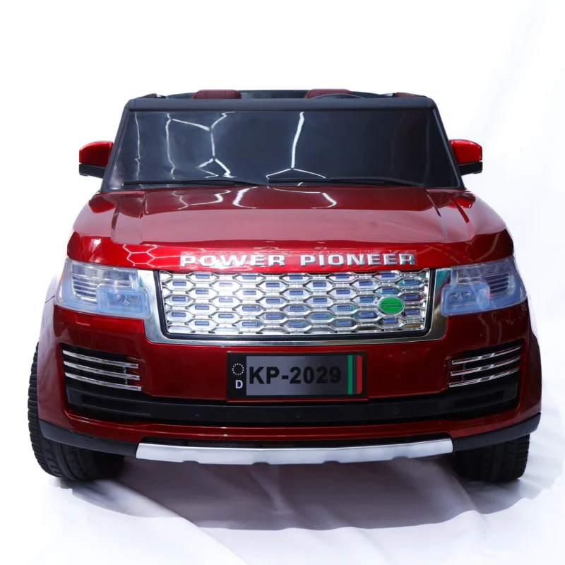 Red kids electric ride-on luxury SUV car for ages 3–7