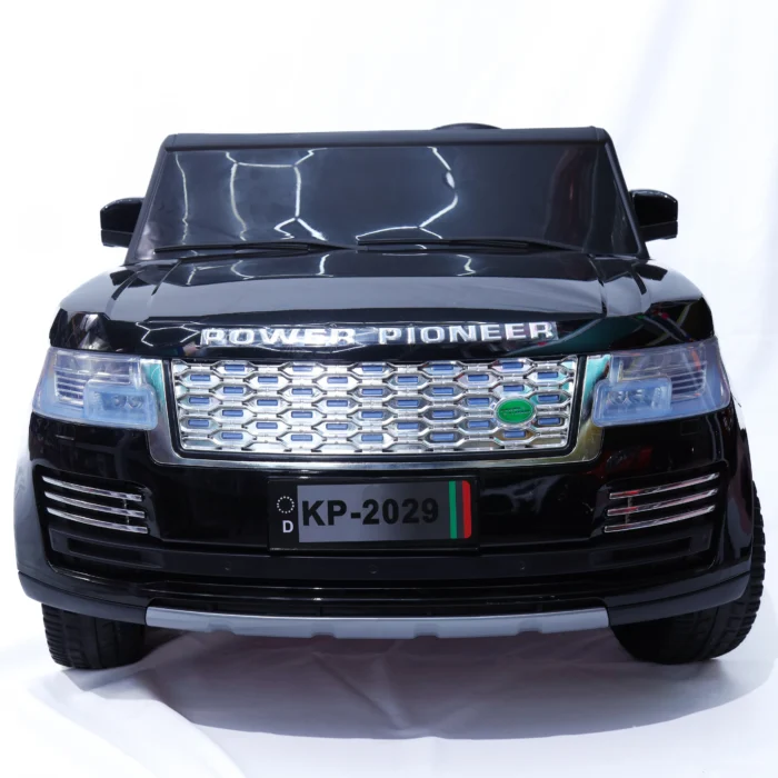 Black kids electric ride-on luxury SUV car for ages 3–7